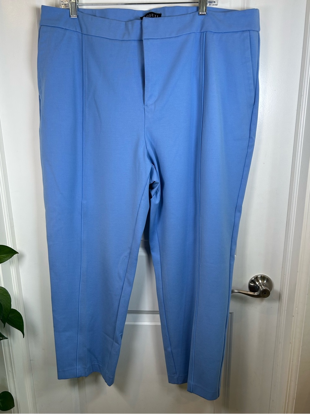 Eloquii French Blue The Ultimate Stretch Slim Leg Pant Size 22R - Picture 3 of 11
